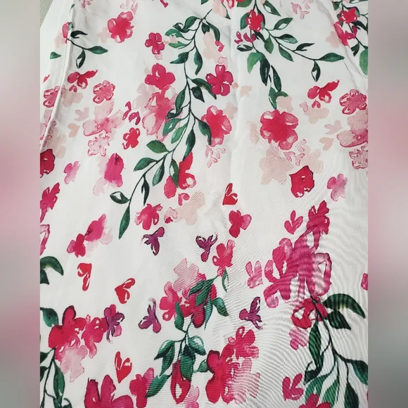 Marchesa Notte Designer Gradiant Floral Palazzo Pants Flowy Silky Huge Leg 20W - Picture 11 of 14